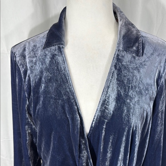 Maeve Velvet D-Ring Belted Navy Tunic Dress Size 14 - Picture 4 of 13